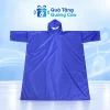 Áo mưa xanh tím một mũ, tay rộng và thân trước liền trên nền Quà Tặng Quảng Cáo