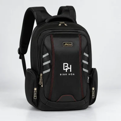 Minh họa BH BINH HOA một màu dưới nhãn Xbags, giữa hai đường chỉ đỏ