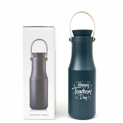 Bình xanh đậm 480 ml quai kem bên hộp tham khảo