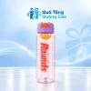 Bình nước 600 ml nắp tím trên nền Quà Tặng Quảng Cáo xanh nhạt