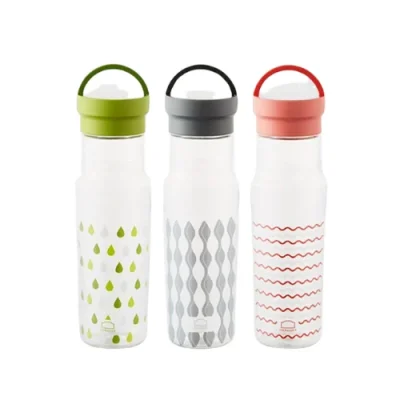 Ảnh ba màu bình LocknLock 500 ml có quai, bản xanh giọt nước ở trái