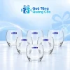 Bộ 6 ly thủy tinh Luminarc G2562 trên nền Quà Tặng Quảng Cáo xanh nhạt