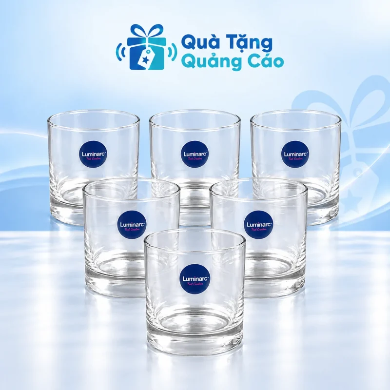 Bộ 6 ly thủy tinh Luminarc 19122 in logo