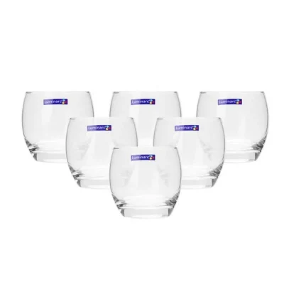 Bộ sáu ly Luminarc G2562 trong suốt, dáng bầu thấp