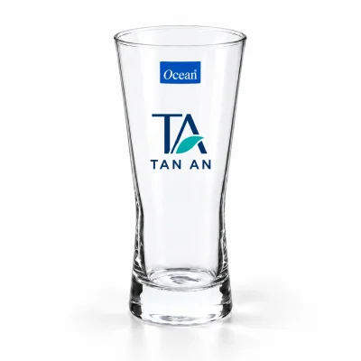 Minh họa biểu tượng TA và tên TAN AN dưới tem Ocean trên ly B21312