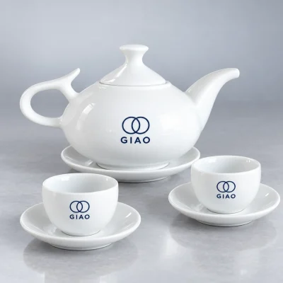 Mô phỏng GIAO cùng hai vòng tròn xanh trên ấm và chén không quai