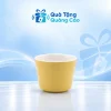 Cốc sứ Khánh An 220 ml màu vàng trên nền Quà Tặng Quảng Cáo