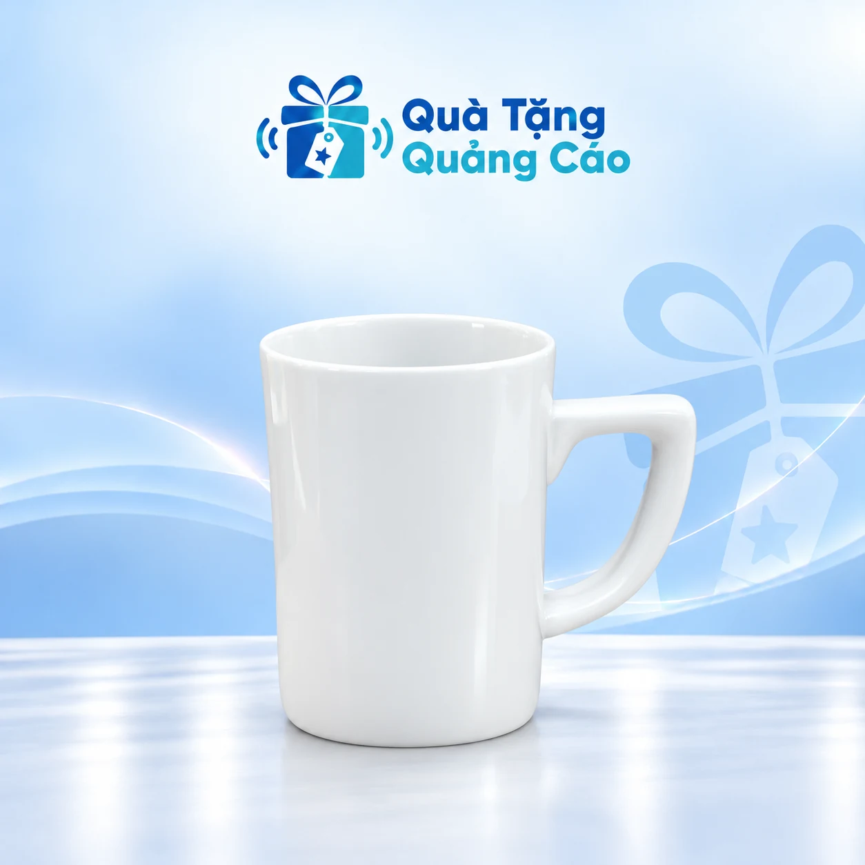 Cốc sứ trắng GPC-LSV quai vuông trên nền Quà Tặng Quảng Cáo Cốc sứ trắng GPC-LSV quai vuông trên nền Quà Tặng Quảng Cáo