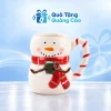 Cốc sứ Noel người tuyết 500 ml trên nền Quà Tặng Quảng Cáo