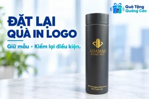 Bình xám ADAMAS cùng tiêu đề đặt lại quà in logo và kiểm lại điều kiện