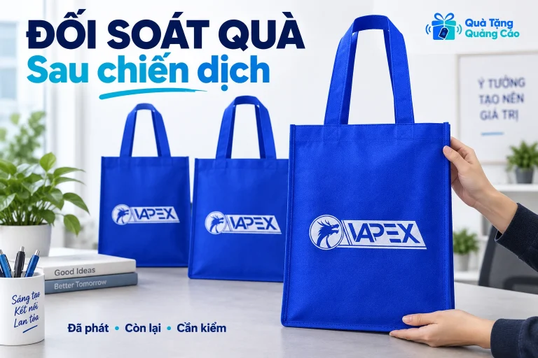 Túi quà xanh được kiểm và tách riêng sau chương trình