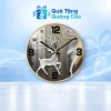 Đồng hồ tròn tráng gương 40 cm họa tiết hươu trắng trên nền xanh nhạt