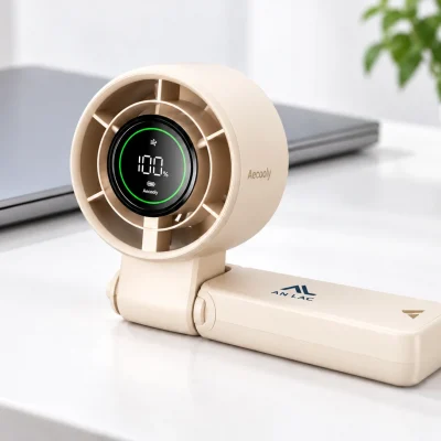 Minh họa Halo 02 PB02-A gập đặt tại bàn làm việc