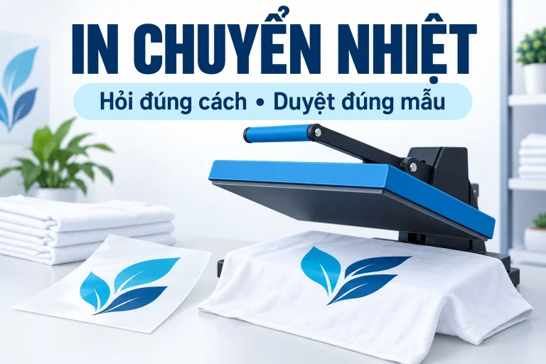 Bìa minh họa việc hỏi cách chuyển hình và duyệt mẫu vải