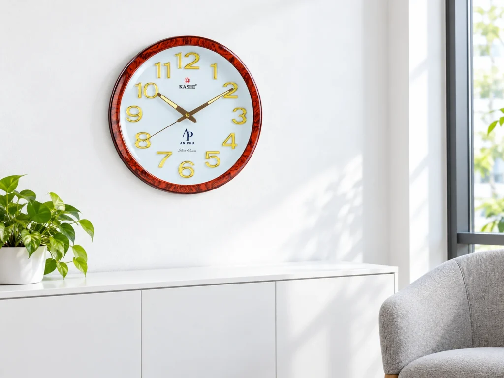 Minh họa Kashi HM226 treo tại góc tiếp khách sáng màu