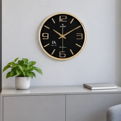 Minh họa Kashi HM381-YC in logo trong góc tiếp khách