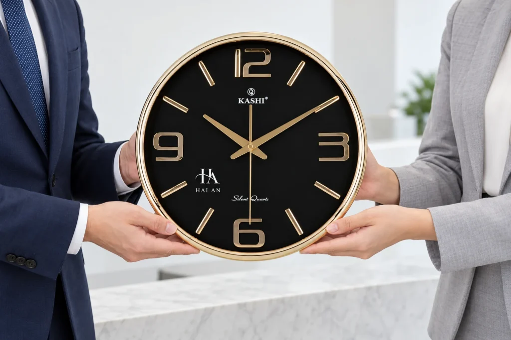 Minh họa trao Kashi HM381-YC in logo HAI AN