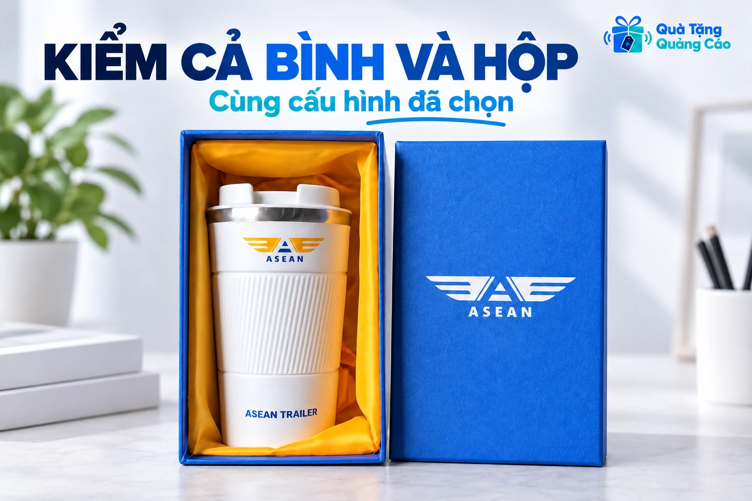 Mẫu ly ASEAN cùng nắp và hộp xanh lót satin vàng được giữ theo bộ có trong ảnh nguồn