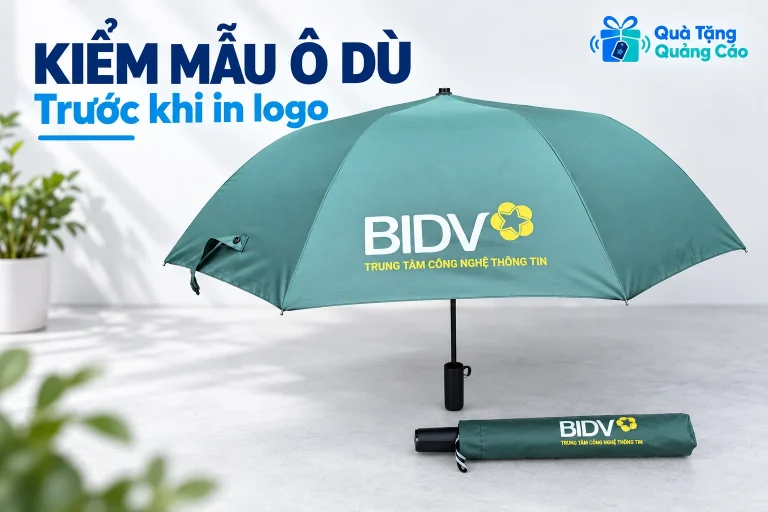 Ô xanh BIDV đang mở và ô đã có bao theo mẫu tham khảo