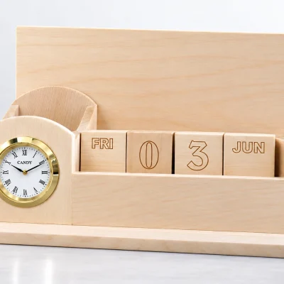 Minh họa lịch L02 bốn khối và bảng lưng để trống
