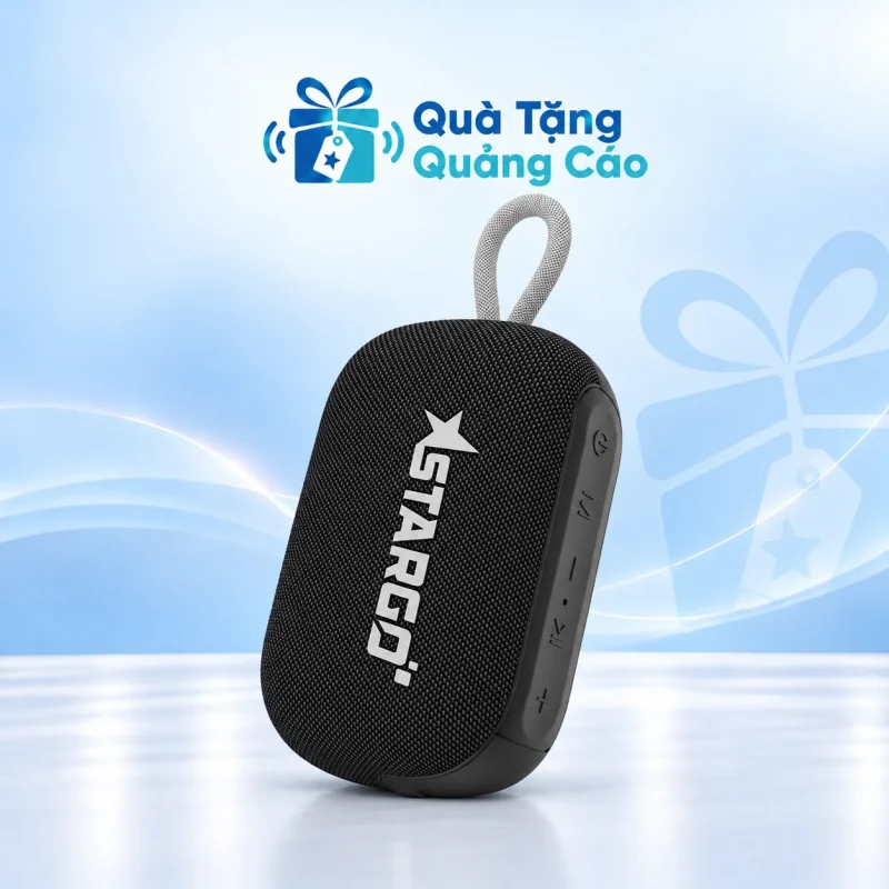 Loa Bluetooth StarGO Wave Mini màu đen in logo