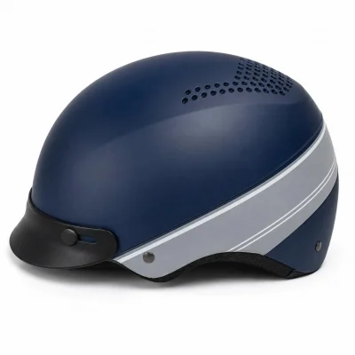 Ảnh tư liệu mũ xanh navy phối xám, thấy cụm lỗ trên thân và lưỡi đen