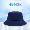 Mũ bucket cotton hai lớp màu xanh navy trên nền Quà Tặng Quảng Cáo