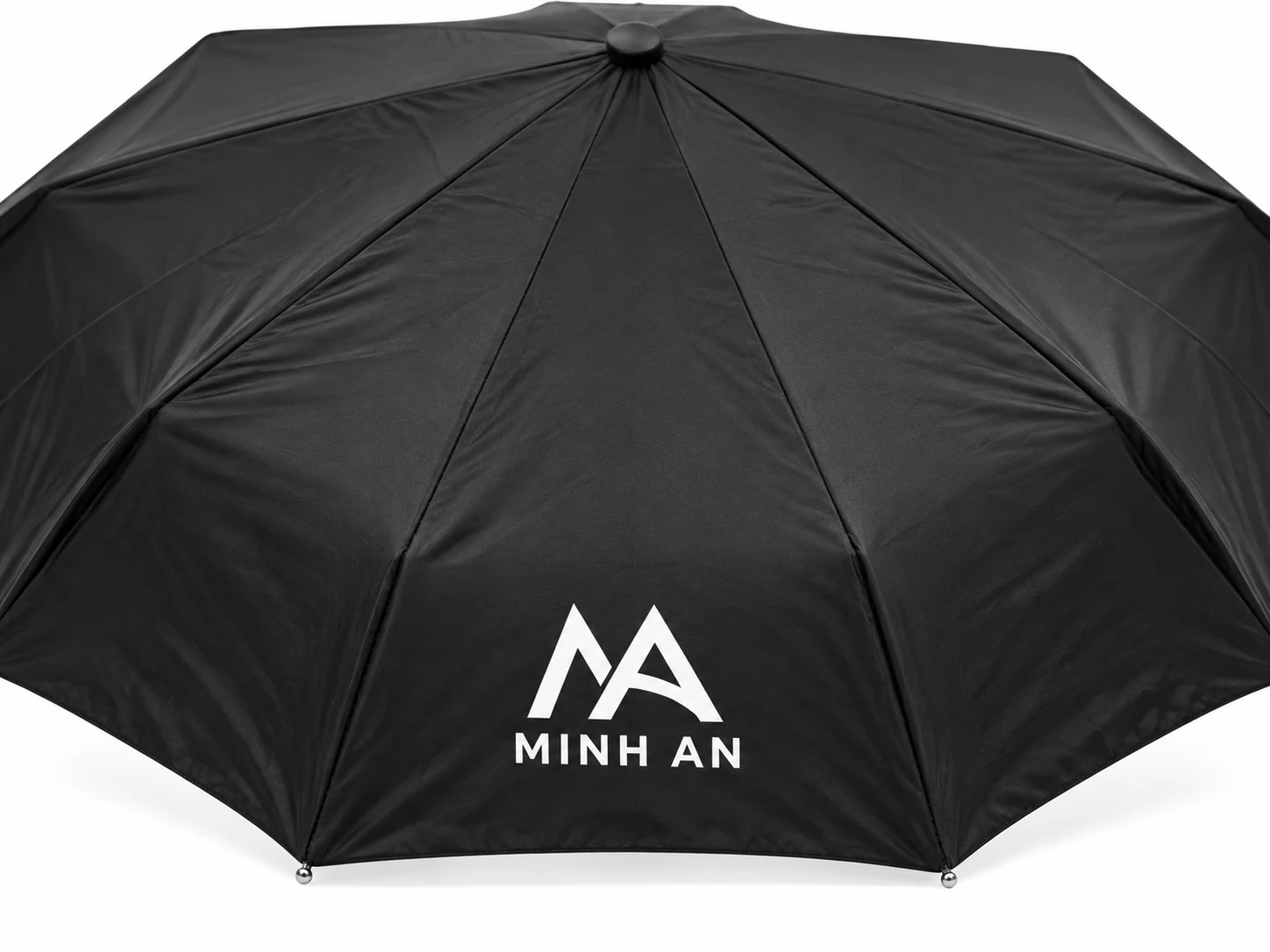 Mô phỏng logo MINH AN trong một múi ô đen Mô phỏng logo MINH AN trong một múi ô đen