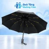 Ô gấp 10 nan màu đen trên nền Quà Tặng Quảng Cáo