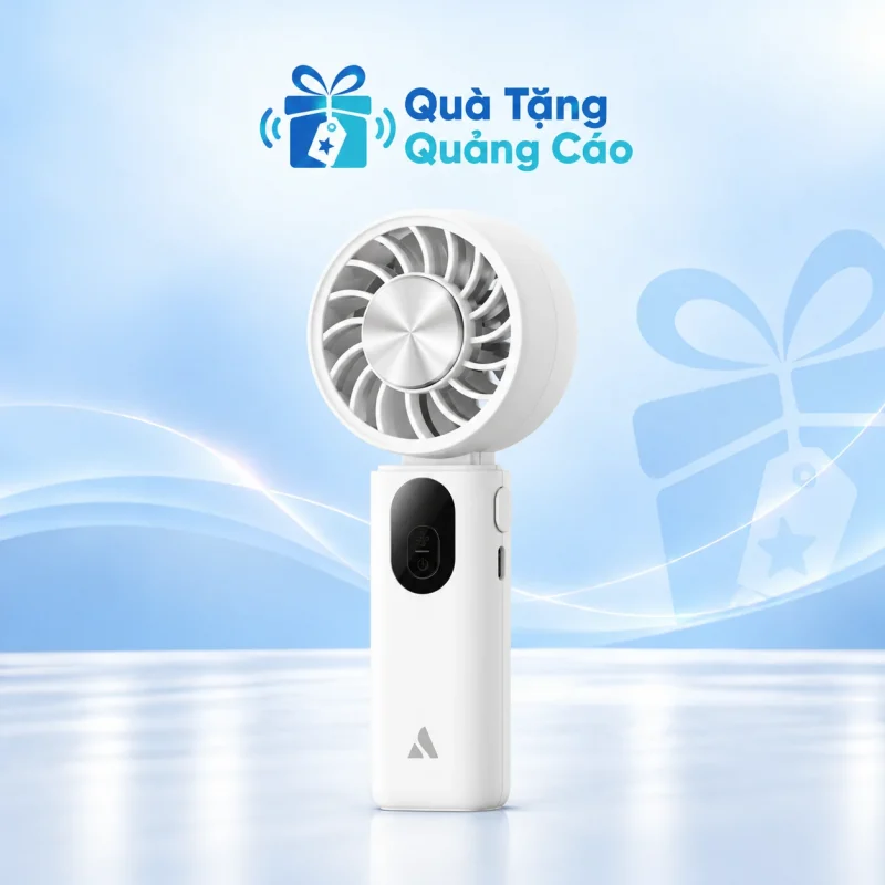 Quạt cầm tay AECOOLY Halo 04 PC01 4000mAh in logo