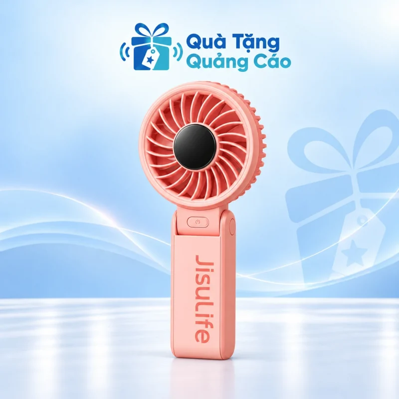 Quạt cầm tay gấp gọn JISULIFE Life 7 3600mAh in logo