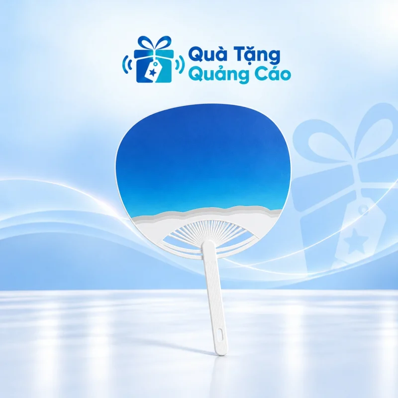 Quạt giấy cầm tay D8 in offset theo yêu cầu