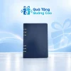 Sổ A5 bìa xanh navy trơn với sáu còng bạc chia hai nhóm