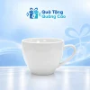 Tách cà phê sứ trắng 105CF trên nền Quà Tặng Quảng Cáo