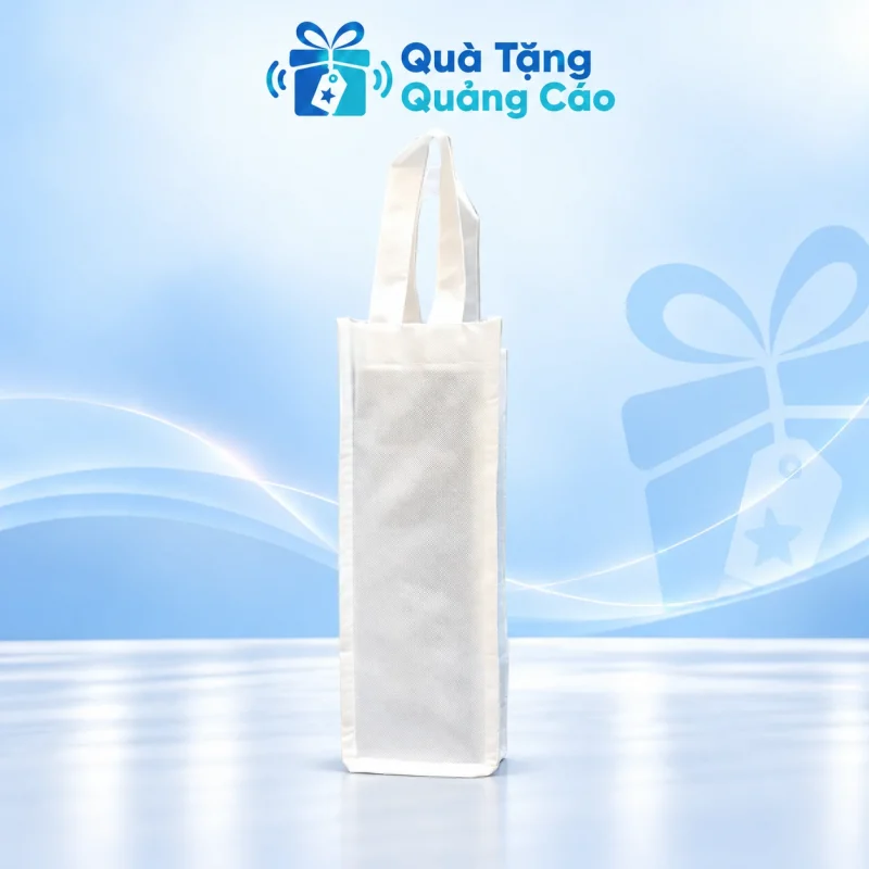 Túi không dệt dáng cao hai quai in logo